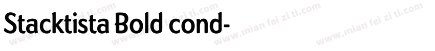 Stacktista Bold cond字体转换